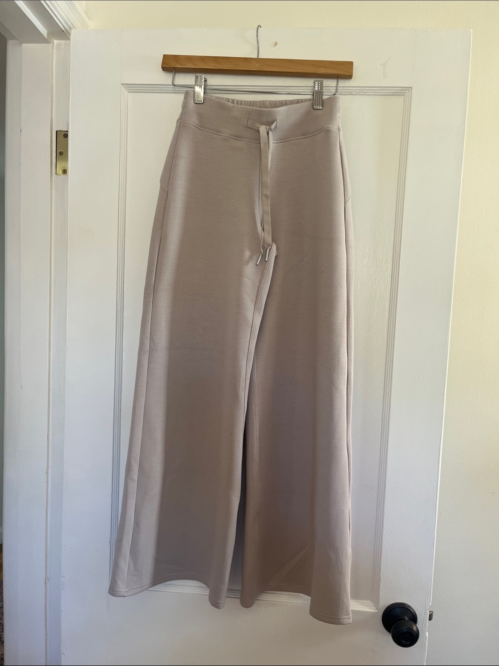 Spanx French Grey Wide-Leg Drawstring Sweatpants Lounge Sleep Pants XS P